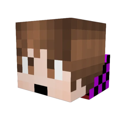 inragedgoaile Minecraft avatar head, 3D render
