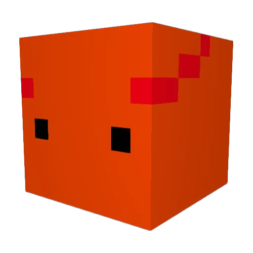 inrayo Minecraft avatar head, 3D render