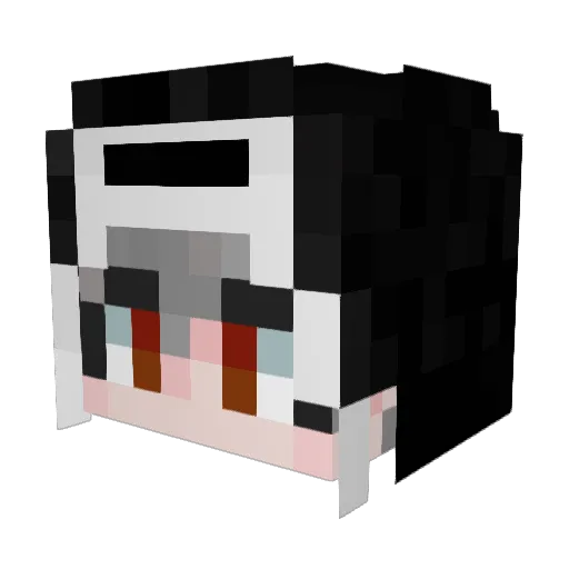 inrmns Minecraft avatar head, 3D render
