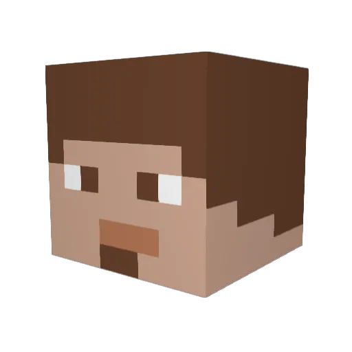 insane763 Minecraft avatar head, 3D render