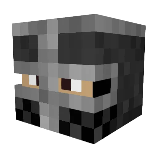 insaneg0d Minecraft avatar head, 3D render