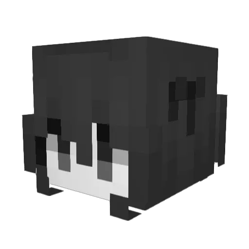 insanegf Minecraft avatar head, 3D render