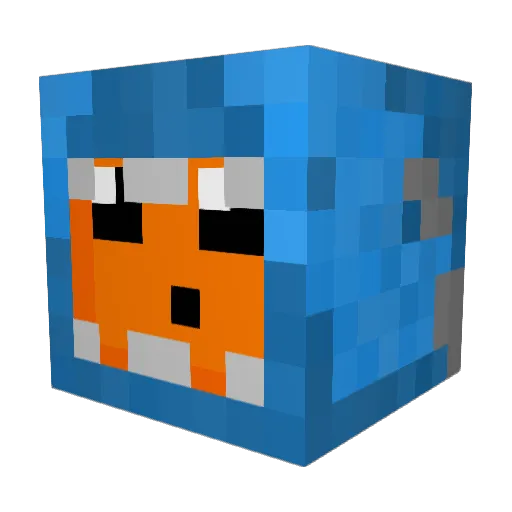 insaneman22 Minecraft avatar head, 3D render