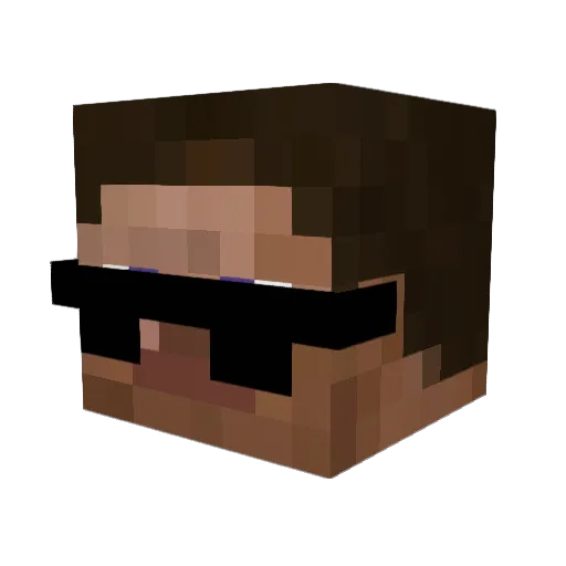 inscissor1 Minecraft avatar head, 3D render