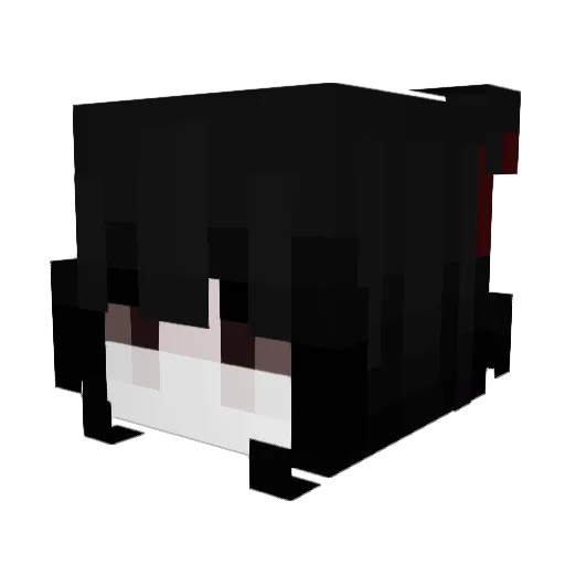 inscne Minecraft avatar head, 3D render