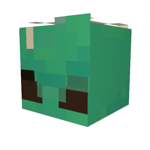 insectophile Minecraft avatar head, 3D render