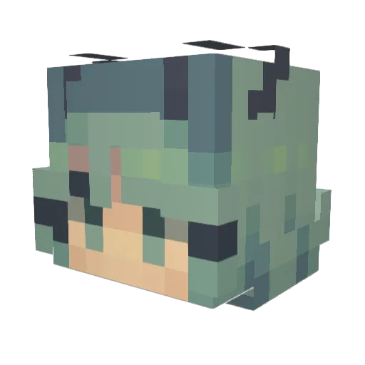 insectyuri Minecraft avatar head, 3D render