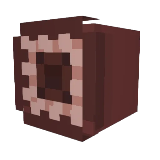 insertblank Minecraft avatar head, 3D render