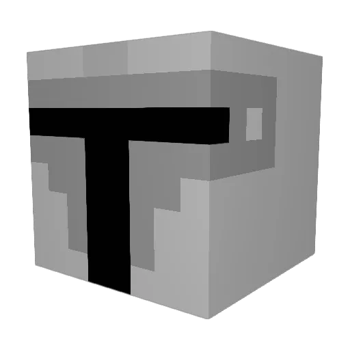 insidae Minecraft avatar head, 3D render