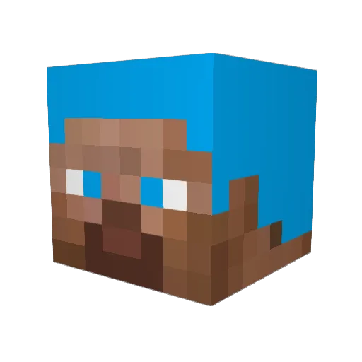 insidekkk Minecraft avatar head, 3D render