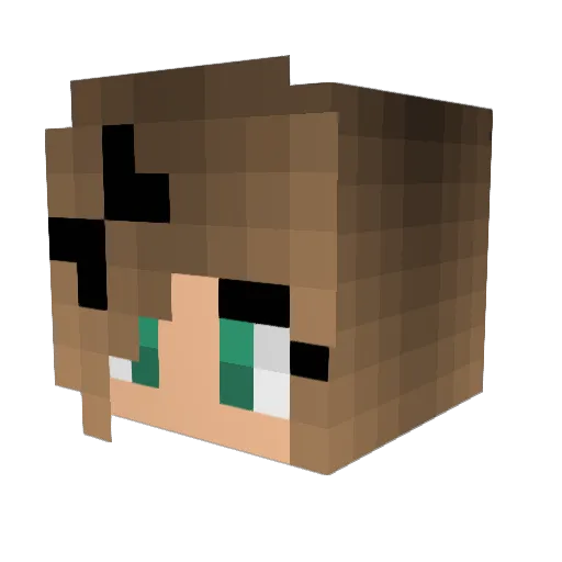 insignificantt Minecraft avatar head, 3D render