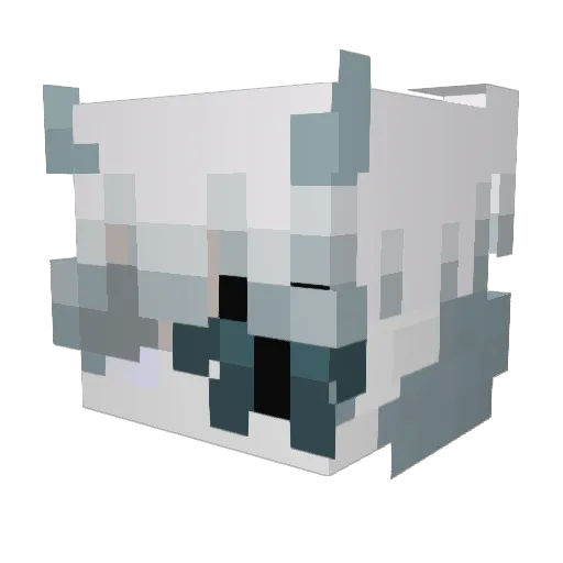 insistency Minecraft avatar head, 3D render