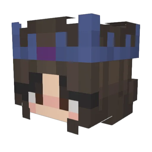 insomnia_ash Minecraft avatar head, 3D render