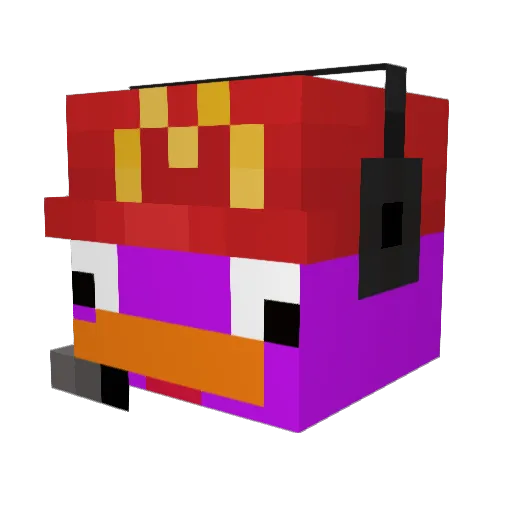 instenelence Minecraft avatar head, 3D render