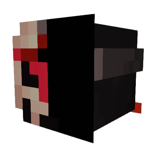 instinct_2 Minecraft avatar head, 3D render