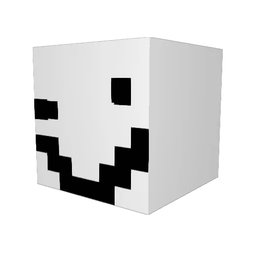 instinct__ Minecraft avatar head, 3D render