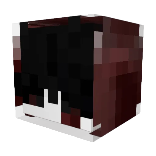 instrinna Minecraft avatar head, 3D render