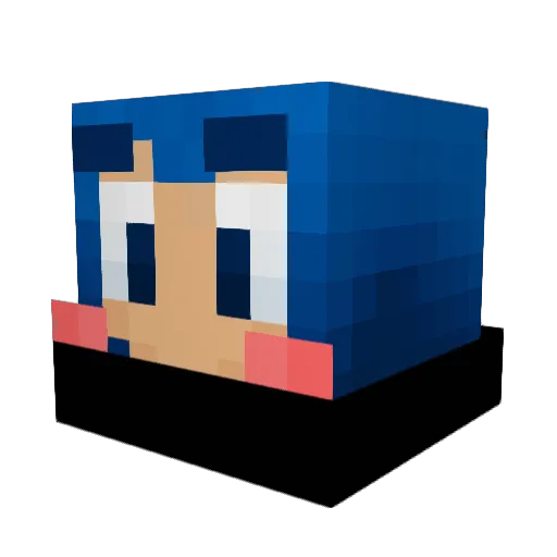 insungproblem Minecraft avatar head, 3D render
