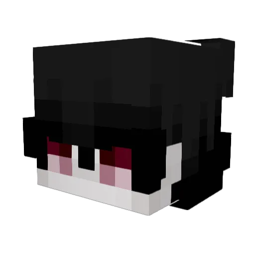 int123 Minecraft avatar head, 3D render