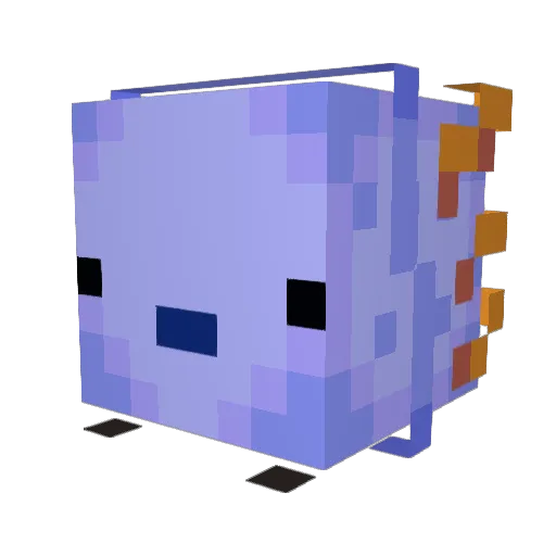 intchantress Minecraft avatar head, 3D render