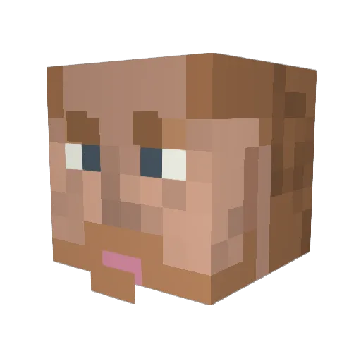 intellectual9956 Minecraft avatar head, 3D render