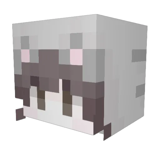 intelzoz Minecraft avatar head, 3D render