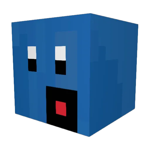 intensegamersky Minecraft avatar head, 3D render