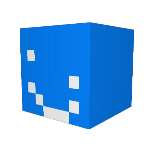 intereststacks Minecraft avatar head, 3D render