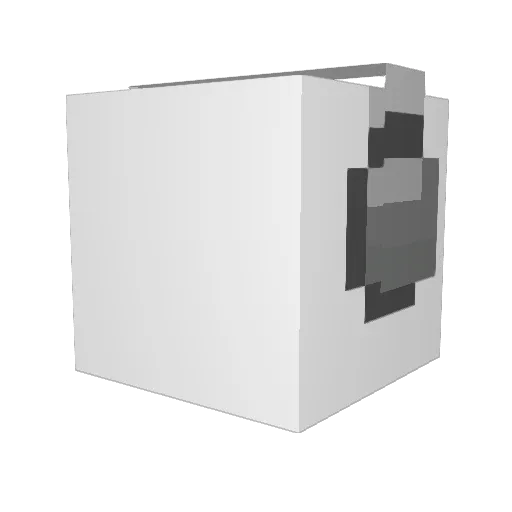 intermoonaL Minecraft avatar head, 3D render