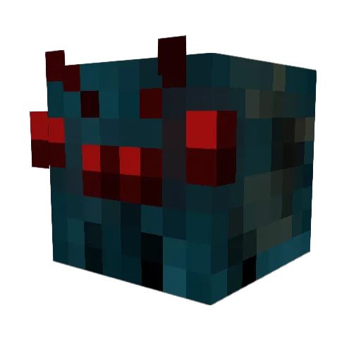 internet0 Minecraft avatar head, 3D render