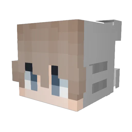 internetmemory Minecraft avatar head, 3D render
