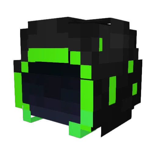 interpanet Minecraft avatar head, 3D render