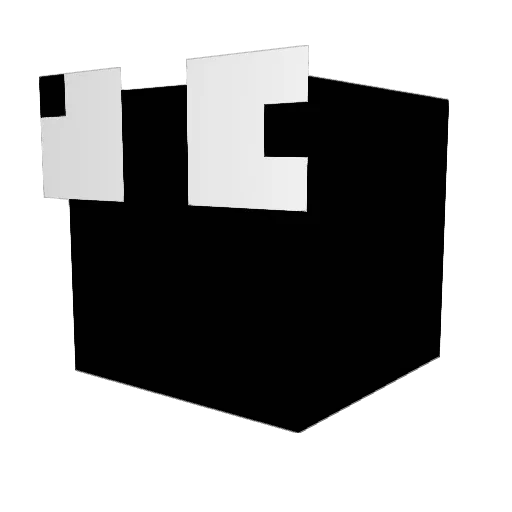 intersaac Minecraft avatar head, 3D render