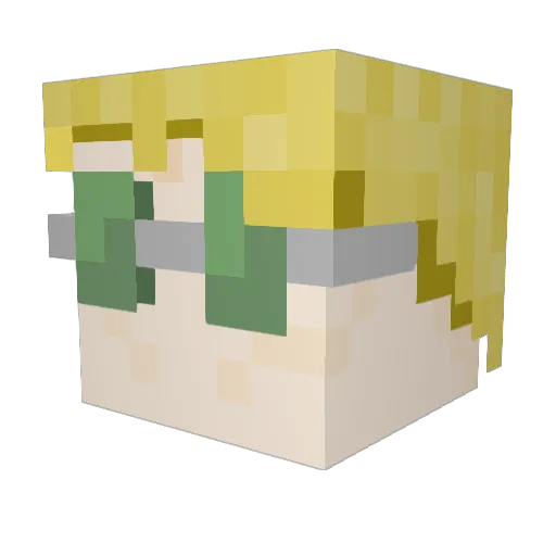 interstellarWave Minecraft avatar head, 3D render