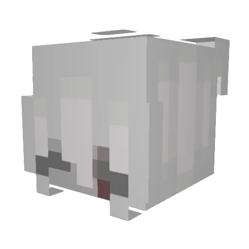 intestines2 Minecraft avatar head, 3D render