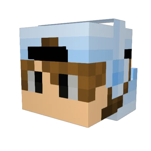 intex29 Minecraft avatar head, 3D render