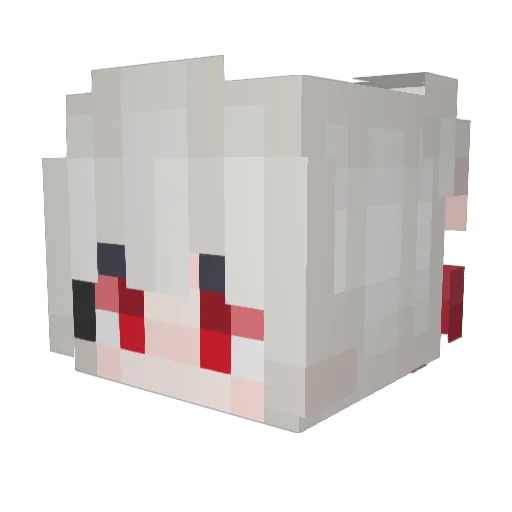intimOG Minecraft avatar head, 3D render