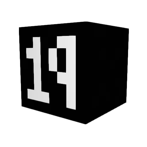 intl_ Minecraft avatar head, 3D render