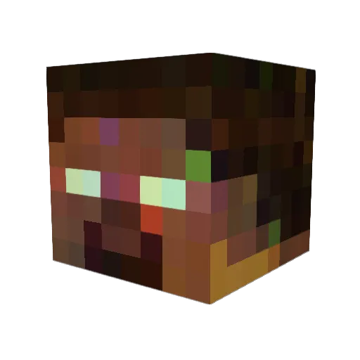 intothefog Minecraft avatar head, 3D render