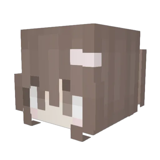 intoxicateme Minecraft avatar head, 3D render