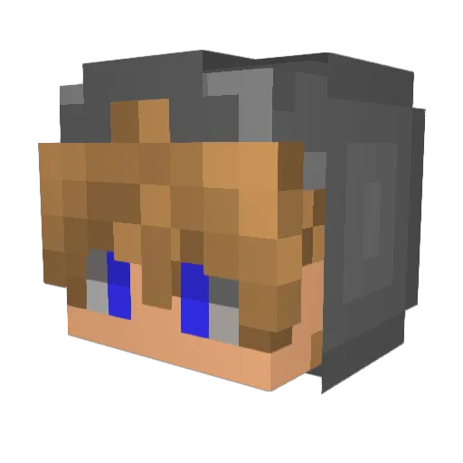 intrcxpt Minecraft avatar head, 3D render