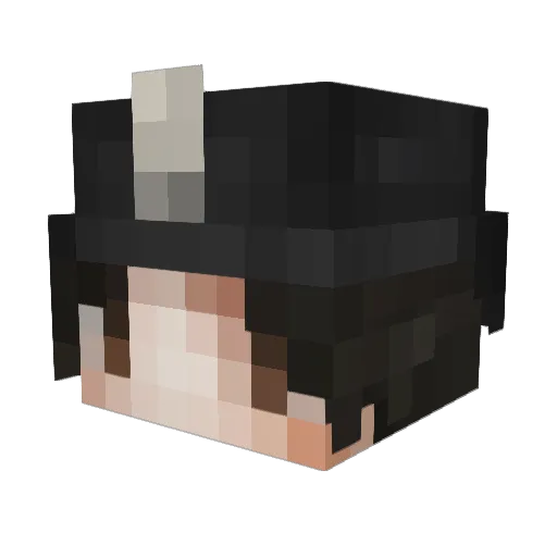 inu_318 Minecraft avatar head, 3D render