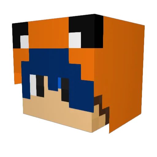 inuboi8 Minecraft avatar head, 3D render