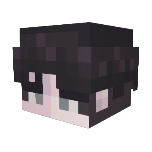inukNITNER Minecraft avatar head, 3D render