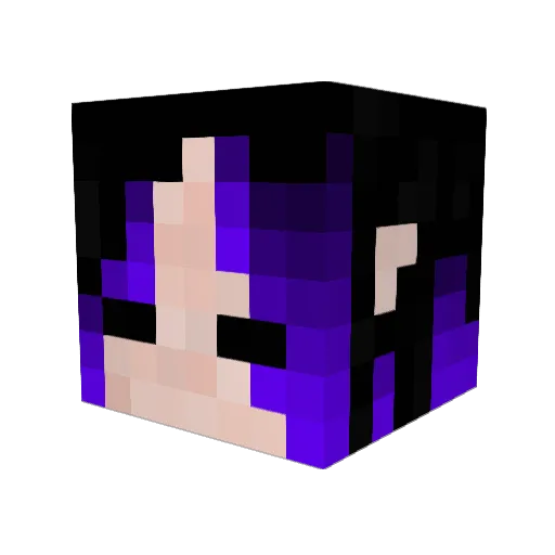 inumakura Minecraft avatar head, 3D render