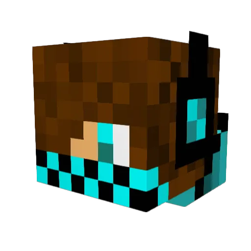 inurface21 Minecraft avatar head, 3D render