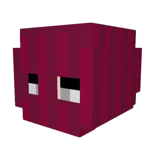 inurn Minecraft avatar head, 3D render