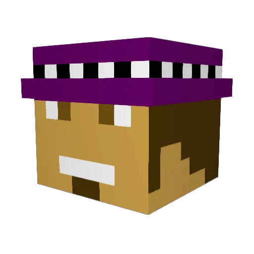 invaderr2 Minecraft avatar head, 3D render
