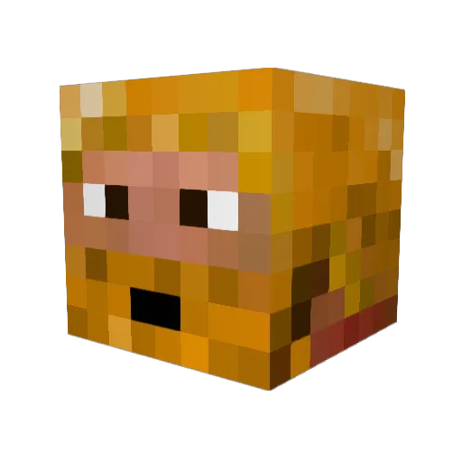invaderzim095 Minecraft avatar head, 3D render
