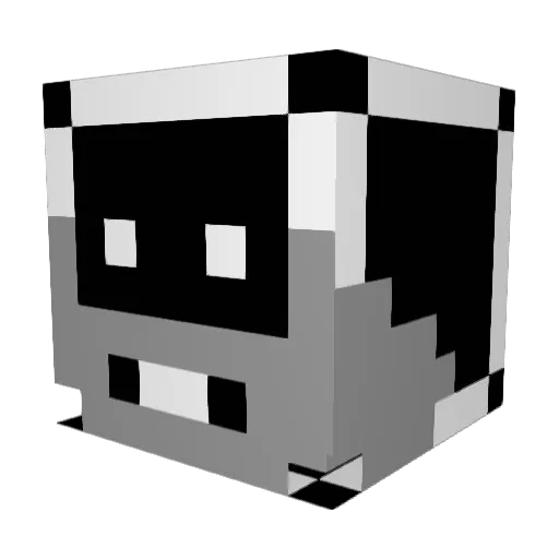 invaderzim48 Minecraft avatar head, 3D render